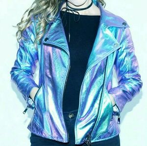 Burning Man Jacket, Holographic Jacket,iridescent